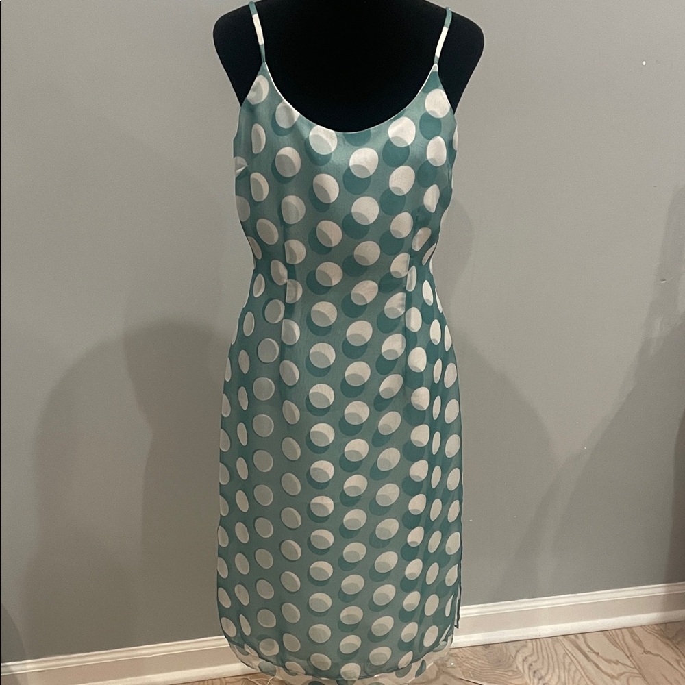 Pale blue  Polka Dot Slip Dress - Women’s size 6